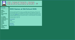 Desktop Screenshot of oldschooldos.com